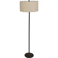 BELID Soft lattiavalaisin Pellava luonnonvärinen-metallic bronze, Ø44x149,5 cm