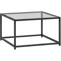 Aosom Sohvapöytä, Musta, 68 × 39 × 68 cm