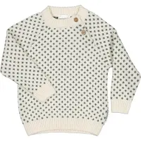 Geggamoja Neulottu Pusero, Offwhite, 98-104