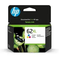 HP 62XL High Yield -mustekasetti, 9.5 ml, cyan/magenta/keltainen