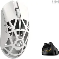 WLMouse Beast X Mini Pro - Milky White [Omron Opticals] - Solid Sides