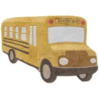Lorena Canals Washable Rug School Bus - Yellow - 130X 90CM