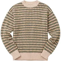 KnowledgeCotton Apparel Lambswool jacquard sweater Green - M