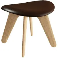 Tom Dixon Slab Rahi Luonnollinen / Choko Leather - Jakkarat Tammi Natural - SLLCOU01NASY5004