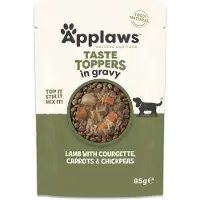 Applaws 24x85g Dog Taste Toppers kastikkeessa lammas, porkkana, kesäkurpitsa & kikerherneet koiran märkäruoka