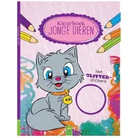 Wins Holland Coloring Book Young Animals with Glitter Stickers