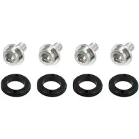 VAR Set 4 Dust Caps M4x1.5 For Extractor Thread One Size Black