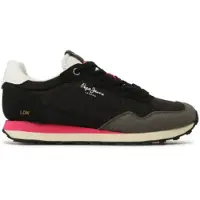 Pepe Jeans for woman. PLS31487 Running Shoes Natch black (42), Flat, Laces, Casual