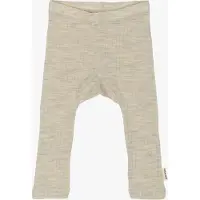 Mikk-Line Lasten Leggingsit Merinovilla, Melange Offwhite, 110
