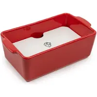 Peugeot Appolia Terrine Med Låg & Presse, Rød - Red - 20 CM