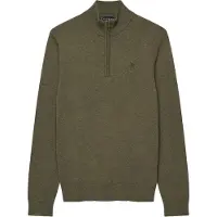 Superdry for man. M6110783A Green Wool Blend half-zip sweater (XL), Casual