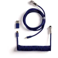 Keychron Coiled Aviator 8K Straight kaapeli näppäimistölle, sininen