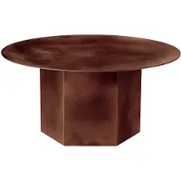 Gubi Epic Sohvapöytä Ø80 Earthy Red - Sohvapöydät Teräs Red Earth - 10074997