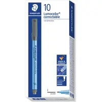 Staedtler OHP pen Lumocolor correctable 10 pcs F blu
