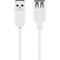 Goobay USB 2.0 Hi-Speed jatkojohto, valkoinen