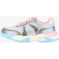 Billieblush for girl. U22476 Multicolor Mesh Sneakers (35), Flat, Laces, Velcro, Casual, children's fashion
