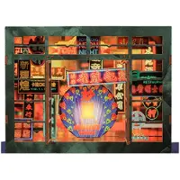 Cutebee Book Nook Hong Kong Neon Light 3d-palapeli