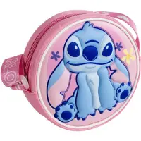 Disney Stitch 3D Olkalaukku, Vaaleanpunainen