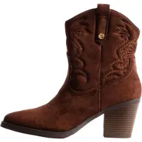 Xti for woman. 14610503-MARRON Brown ankle boots 146105 (37), 5 to 8 cm, Zip, Casual
