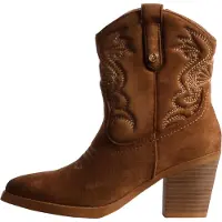 Xti for woman. 14610501-CAMEL Light brown boots 146105 (39), Beige, 5 to 8 cm, Zip, Casual
