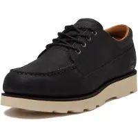 Timberland for man. TB0A43JGW021 Britton Mills Black Leather Shoes (45.5), Flat, Laces, Casual