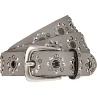 B.belt Niittivyö Nahka 80 cm Beige