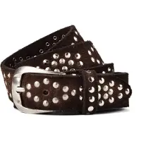 B.belt Niittivyö Nahka 85 cm Ruskea