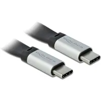 DeLOCK 85926, 0,22 m, USB C, USB C, USB 3.2 Gen 2 (3.1 Gen 2), 10 Gbit/s, Musta, Hopea