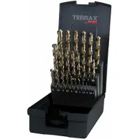 Terrax HSS Co5 DIN338 25-os. 1-13mm metalliporanteräsarja