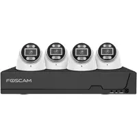 Foscam FN9108E-T4-2T Überwachungskameraset 4 Kameras mit Recorder Weiß