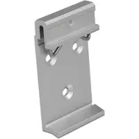 DeLOCK – Aluminium Mounting Clip for DIN Rail (3 mounting holes) (65991)