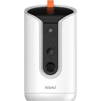 Arenti PETCAM1T Indoor WiFi Haustierkamera & Futterspender, IP-turvakamera, Sisätila, Langaton, Amazon Alexa & Google Assistant, Vastaanotto, Valkoine (Petcam 1T)