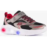 SKECHERS LED-kengät - Meteor Lights - Glow Kamppailu - Gun/Punai - - 31 - LED-kengät