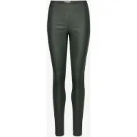 Object Objbelle Mw Coated Leggings Noos - Khaki green - 36