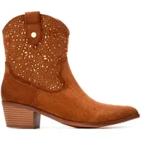 Xti for woman. 14430902-CAMEL Ankle boots 144309 brown (37), 3 to 5 cm, Zip, Casual