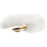 Easytoys Fetish Collection Fox Tail Plug Gold/White