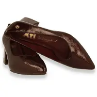 Xti for woman. 14620502-BURDEOS Burgundy shoes 146205 (38), 5 to 8 cm, None, Casual, Maroon, Classic, Patent Leather