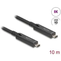 DeLOCK 84257, 10 m, USB C, USB C, USB 3.2 Gen 2 (3.1 Gen 2), 10 Gbit/s, Musta