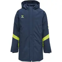 Hummel Lead Valmentaja Takki - Navy/Vihreä, koko Large