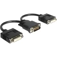 DeLOCK 65281, 0,2 m, DMS, 2 x DVI, Uros, Naaras, Nikkeli