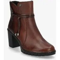 Rieker Ladies Mid Height Boots Y2567-35 Red - Brown - 36