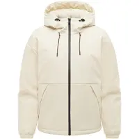 Ragwear Toiminnallinen takki 'Cezzy Rainy Warm Y' ecru / musta