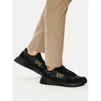 EA7 unisex. 7X000380_AF19175 Running Shoes Inspired Black (43 1/3), Flat, Laces, Sport