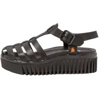 Art for woman. 115752101003_001 Leather Sandals 1575 Brighton black (41), 3 to 5 cm, Buckle, Casual