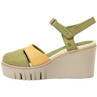Art for woman. 1208311GF003_0MU Leather sandals 2083 multicoloured (37), 8 to 10 cm, Velcro, Casual, Multicolor