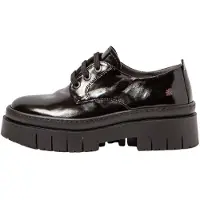Art for woman. 119521401003_001 Leather Moccasins 1952 Amberes black (39), 5 to 8 cm, Laces, Casual, Classic