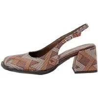 Art for woman. 12012S1GE003_ESP Leather Shoes 2012S Verona brown (40), 5 to 8 cm, Buckle, Casual