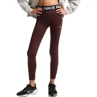 Nike Urheiluhousut 'Pro' tummanpunainen / musta / valkoinen