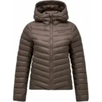 Peak Performance Women's Frost Down Hood Jacket Terrain Tan Untuvatakit XL