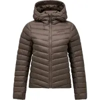 Peak Performance Women's Frost Down Hood Jacket Terrain Tan Untuvatakit L